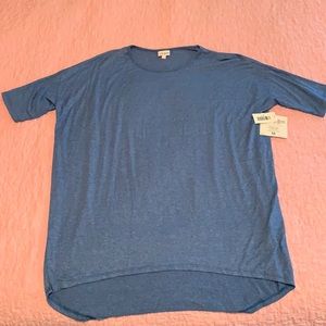 LulaRoe Irma Blue Tunic. Size medium. New with tags.